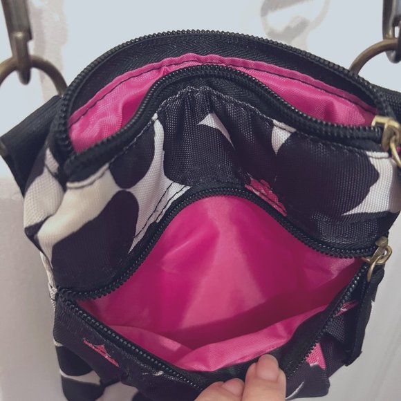 Mixedbag Designs Black and Pink Crossbody Bag - Picture 8 of 11